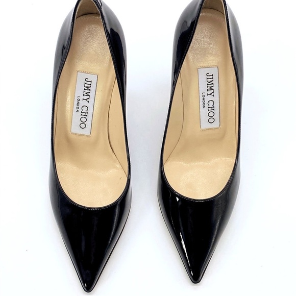JIMMY CHOO Romy Patent Pointed-Toe 85mm Pumps - Picture 2 of 9